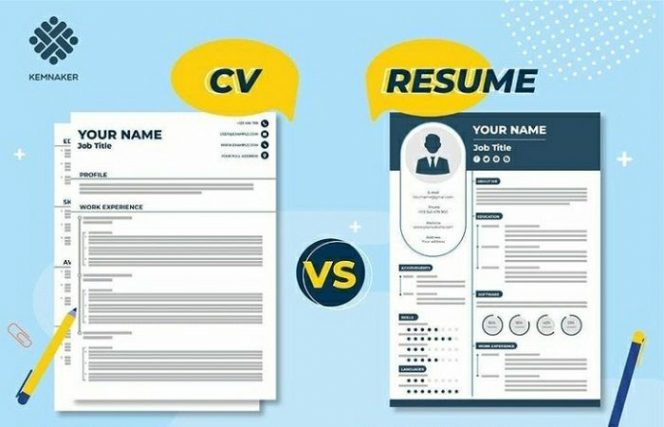 
CV vs Resume. (Img: Google)