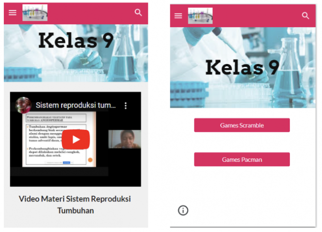 
Fitur Video Pembelajaran & Game Online di Webdroid. Gambar : Noralia-Media Edukasi Indonesia