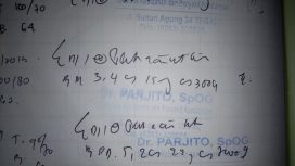 Ilustrasi Tulisan Dokter. Sumber : theasianparent/@ainun