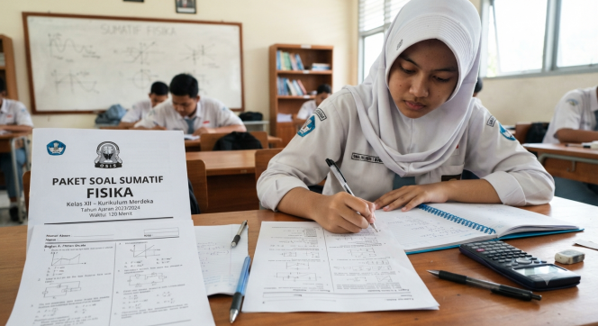 
Paket Soal Sumatif Fisika Kelas 12 Semester 2 Materi Gelombang Elektromagnetik
