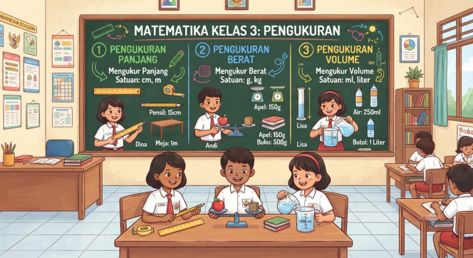 
Latihan Soal Matematika Kelas 3 Materi Pengukuran Panjang Berat dan Volume