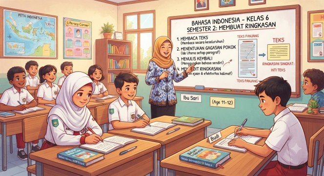 
Materi Bahasa Indonesia Kelas 6 Semester 2: Membuat Ringkasan