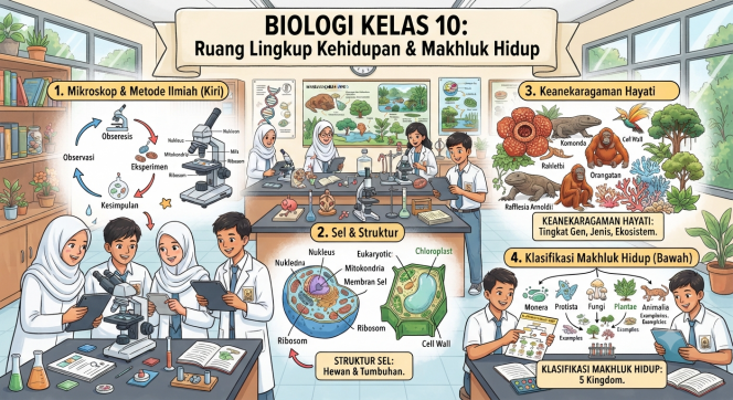 
Materi Biologi Kelas 10 yang Lengkap dan Mudah Dipahami