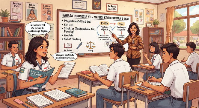 
Ringkasan Bahasa Indonesia Kelas 12 Materi Kritik dan Esai