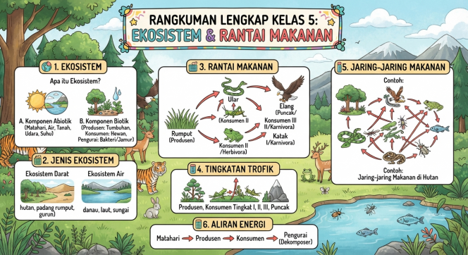 
Rangkuman Lengkap Kelas 5 tentang Ekosistem dan Rantai Makanan