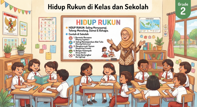 
Bahan Ajar Kelas 2 Materi Hidup Rukun Siap Digunakan Guru