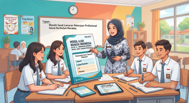 
Modul Ajar Bahasa Indonesia Kelas 12 Materi Surat Lamaran Pekerjaan Kurikulum Merdeka