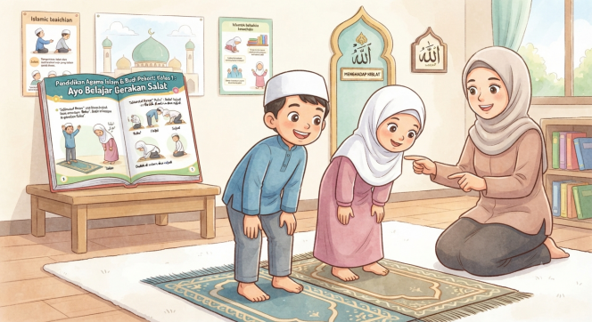 
Pembahasan dan Kunci Jawaban Pendidikan Agama Islam Kelas 1: Gerakan Salat