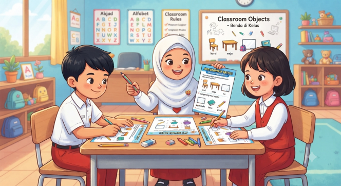
Latihan Soal HOTS Kelas 1 tentang Classroom Object
