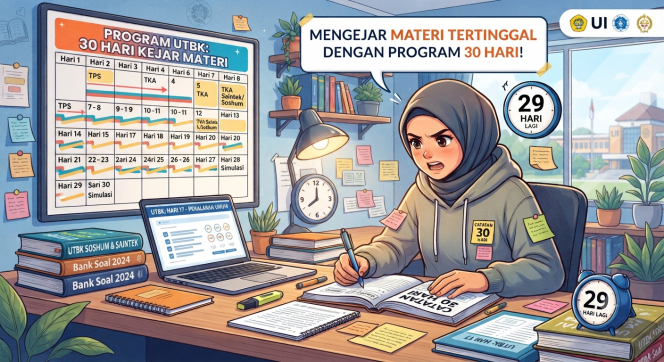 
Program Belajar UTBK 30 Hari untuk Mengejar Materi Tertinggal