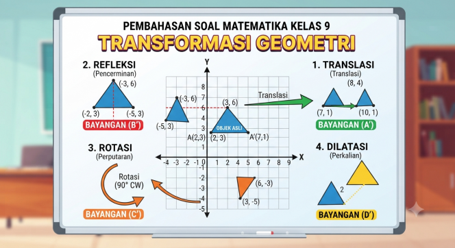 
Pembahasan Soal Matematika Kelas 9: Transformasi Geometri