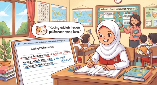
Kumpulan Soal Bahasa Indonesia Kelas 3 Materi Kalimat Utama dan Kalimat Penjelas