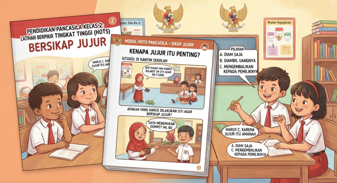 
Kumpulan Soal Berpikir Tingkat Tinggi Pendidikan Pancasila Kelas 2 Materi Bersikap Jujur