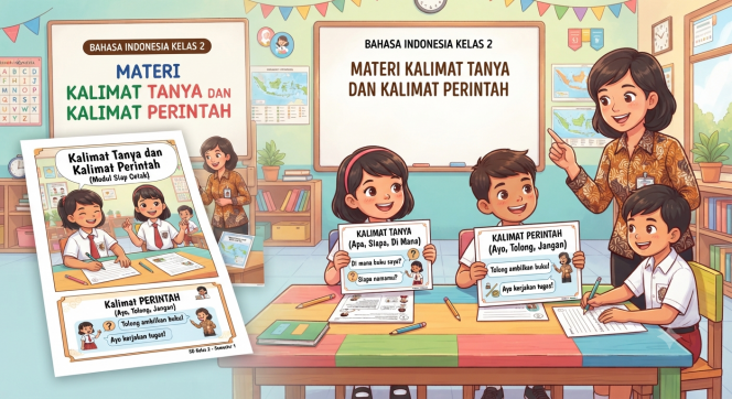 
Materi Kalimat Tanya dan Kalimat Perintah Kelas 2 PDF Siap Cetak