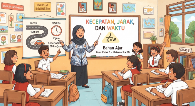 
Bahan Ajar Guru Kelas 5 untuk Materi Kecepatan Jarak dan Waktu pada Pelajaran Matematika