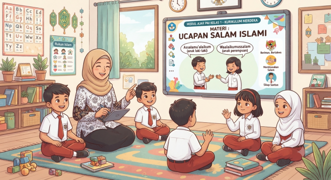 
Modul Ajar Pendidikan Agama Islam Kelas 1 Materi Ucapan Salam Kurikulum Merdeka