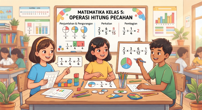 
Materi Lengkap Matematika Kelas 5 tentang Operasi Hitung Pecahan