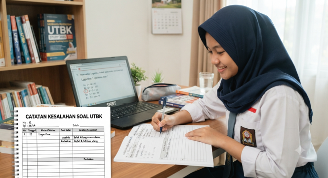 
Template Catatan Kesalahan Soal UTBK yang Bisa Dipakai Berulang