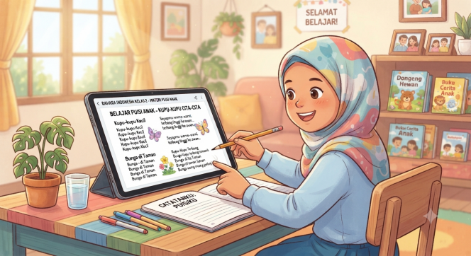 
PDF Bahasa Indonesia Kelas 2 Materi Puisi Anak untuk Belajar di Rumah