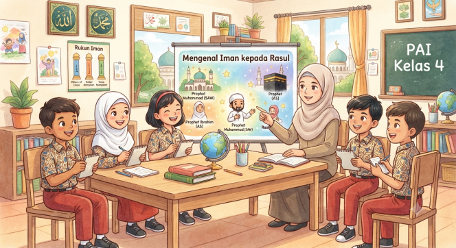 
Ringkasan Pendidikan Agama Islam Kelas 4 Materi Iman kepada Rasul yang Mudah Dipahami