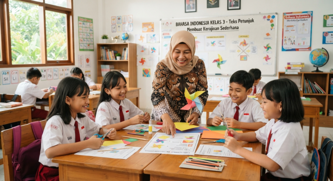 
Contoh Bahan Ajar Bahasa Indonesia Kelas 3 Semester 2 Materi Teks Petunjuk