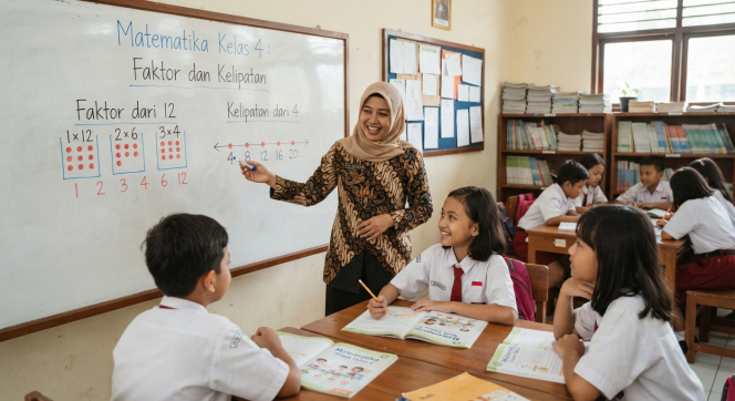 
Bahan Ajar Guru Kelas 4 untuk Materi Faktor dan Kelipatan pada Pelajaran Matematika