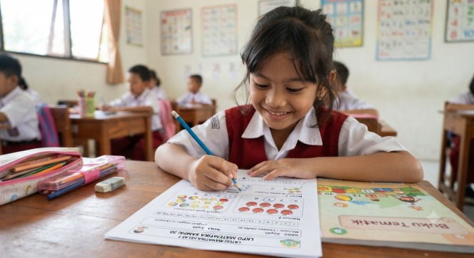 
LKPD Matematika Kelas 1 Materi Bilangan 1 sampai 20 Siap Cetak