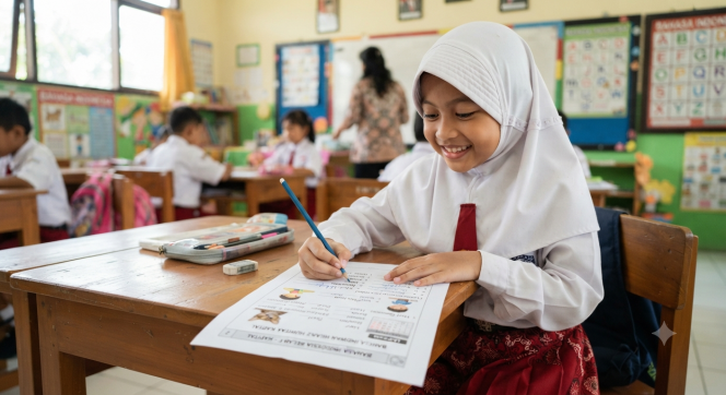 
Contoh LKPD Bahasa Indonesia Kelas 2 Semester 1 Materi Penggunaan Huruf Kapital