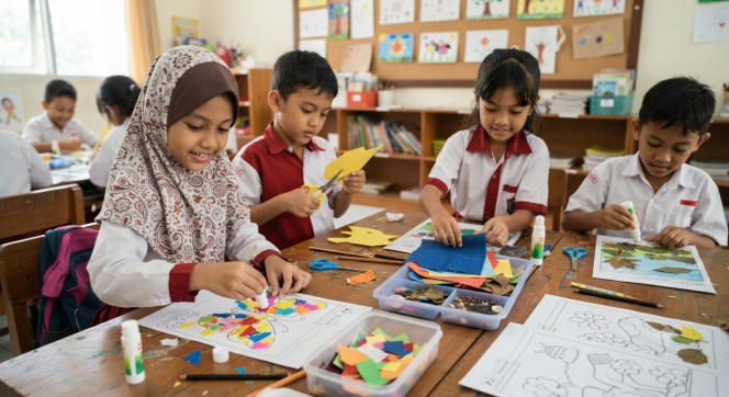 
Contoh Bahan Ajar Seni Budaya Kelas 2 Semester 1 Materi Membuat Kolase