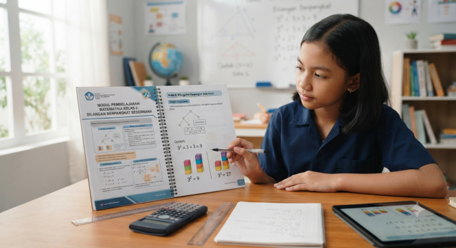 
Modul Pembelajaran Matematika Kelas 6: Bilangan Berpangkat Sederhana