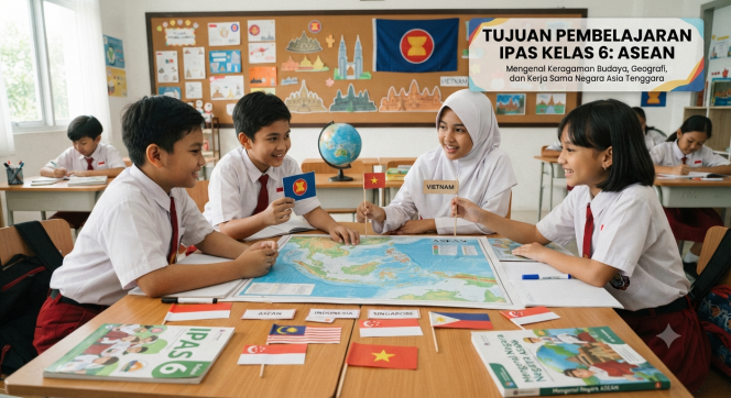 
Tujuan Pembelajaran IPAS Kelas 6 untuk Materi Negara-negara ASEAN