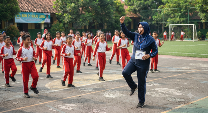 
Bahan Ajar Guru Kelas 6 untuk Materi Senam Kebugaran pada Pelajaran PJOK