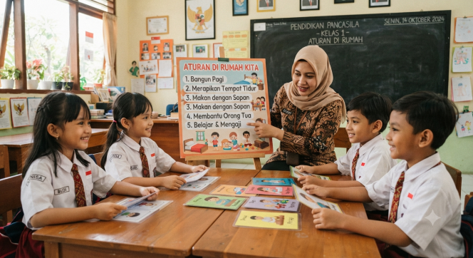 
Media dan Bahan Ajar Pendidikan Pancasila Kelas 1 Materi Aturan di Rumah