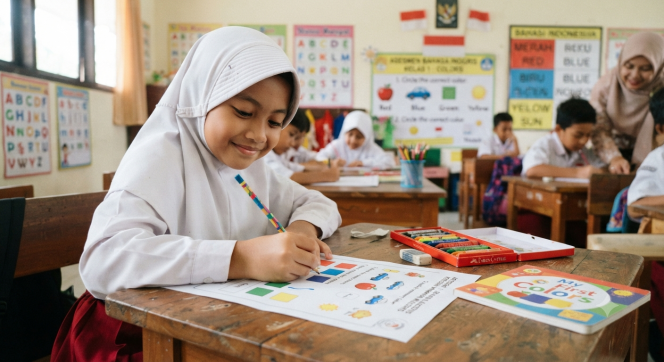 
Asesmen Kurikulum Merdeka Bahasa Inggris Kelas 1: Colors