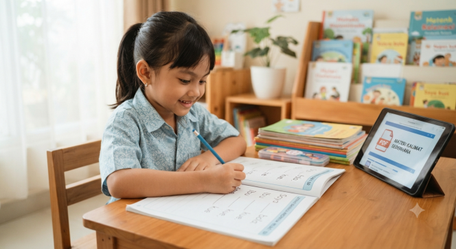 
Unduh Latihan Bahasa Indonesia Kelas 1 Materi Kalimat Sederhana PDF
