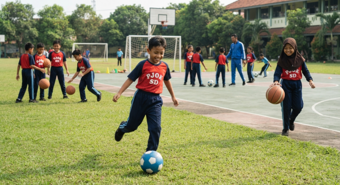 
LKPD PJOK Kelas 4 Materi Permainan Bola Besar Siap Cetak