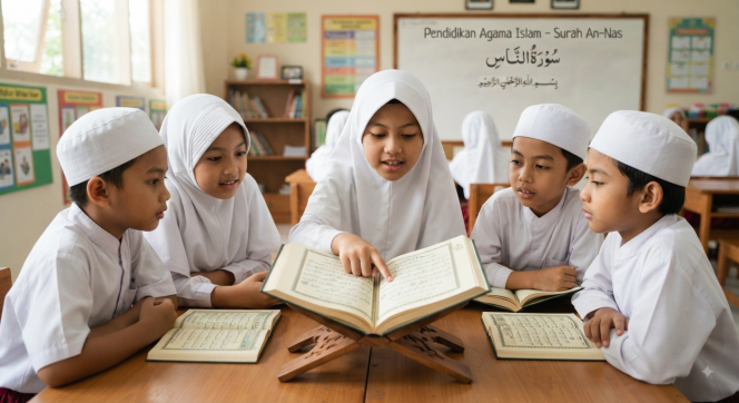 
Materi Esensial Pendidikan Agama Islam Kelas 2 tentang Surah An-Nas dalam Kurikulum Merdeka
