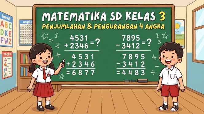 
Materi Matematika SD Kelas 3: Penjumlahan dan Pengurangan Bilangan Empat Angka
