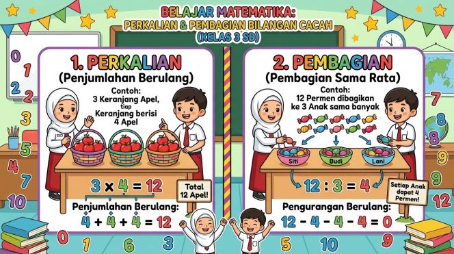 
Materi Matematika SD Kelas 3: Perkalian dan Pembagian Bilangan Cacah