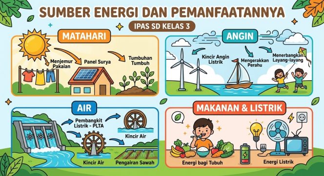 
Materi IPAS SD Kelas 3: Sumber Energi dan Pemanfaatannya