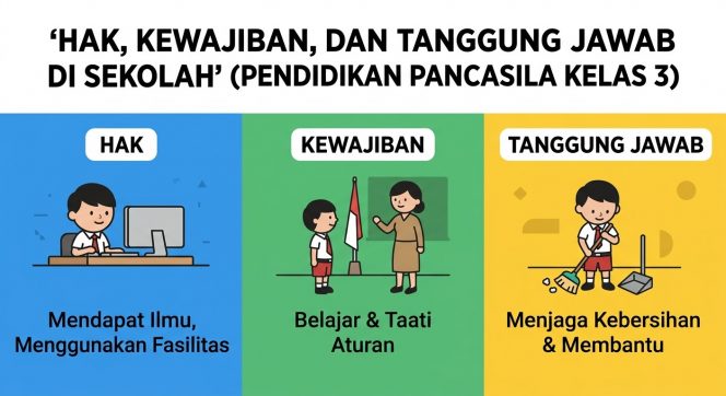
Materi Pendidikan Pancasila SD Kelas 3: Hak Kewajiban dan Tanggung Jawab di Sekolah