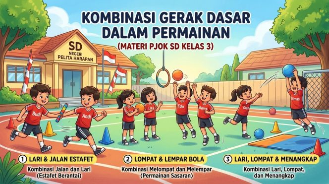 
Materi PJOK SD Kelas 3: Kombinasi Gerak Dasar dalam Permainan