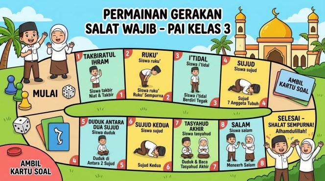 
Materi Pendidikan Agama Islam SD Kelas 3: Salat Wajib dan Gerakannya