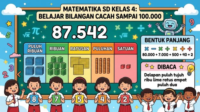 
Materi Matematika SD Kelas 4: Bilangan Cacah sampai 100.000