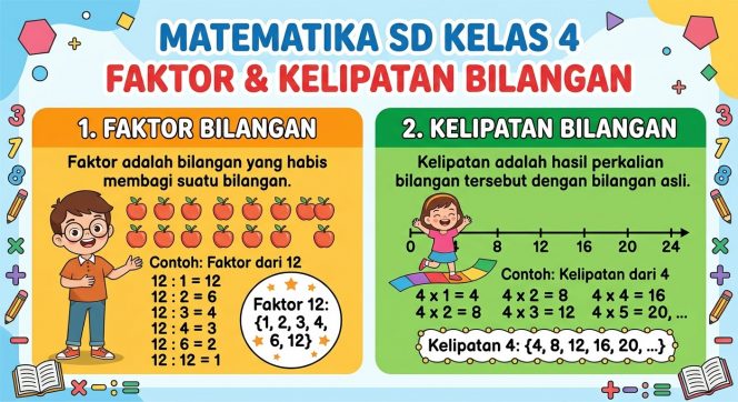 
Materi Matematika SD Kelas 4: Faktor dan Kelipatan Bilangan
