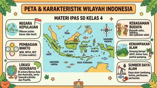 
Materi IPAS SD Kelas 4: Peta dan Karakteristik Wilayah Indonesia