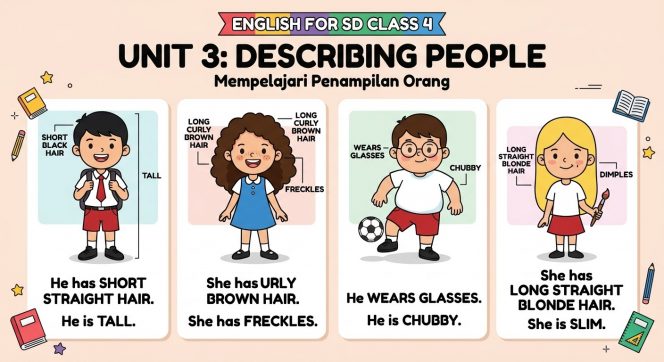 
Materi Bahasa Inggris SD Kelas 4: Describing People